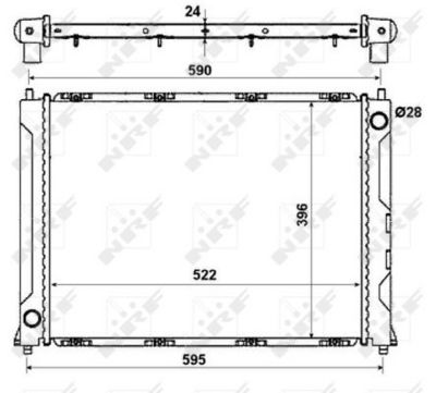 Radiator, engine cooling 50121