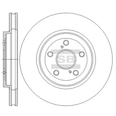 Тормозной диск Hi-Q SD4033 для GEELY ATLAS