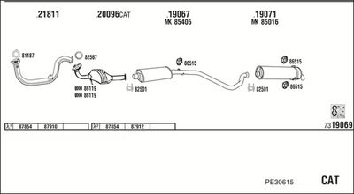 SISTEM DE ESAPAMENT WALKER PE30615