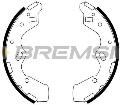 Комплект тормозных колодок BREMSI GF0796 для MAZDA DEMIO
