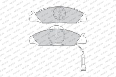 SET PLACUTE FRANA FRANA DISC FERODO FDB1156 1