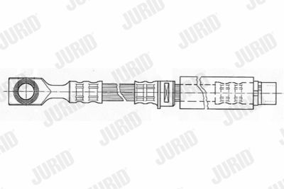 Тормозной шланг JURID 172503J для CHEVROLET CORSA