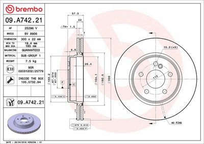 DISC FRANA BREMBO 09A74221 1