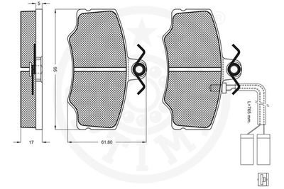 SET PLACUTE FRANA FRANA DISC OPTIMAL 12055 2