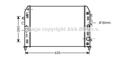 Радиатор, охлаждение двигателя AVA QUALITY COOLING MZ2206 для MAZDA MX-5