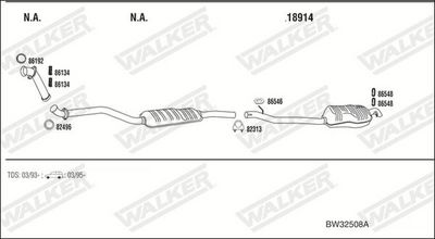 ABGASANLAGE WALKER BW32508A