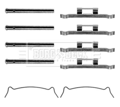 Комплектующие, колодки дискового тормоза BORG & BECK BBK1115 для NISSAN LAUREL