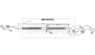 BORG & BECK BBH9059 Тормозной шланг  для HYUNDAI TUCSON (Хендай Туксон)