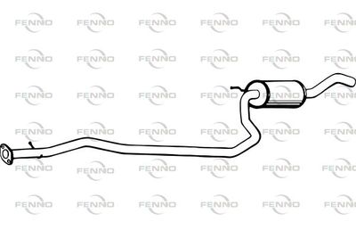 Средний глушитель выхлопных газов FENNO P2478 для FORD PUMA