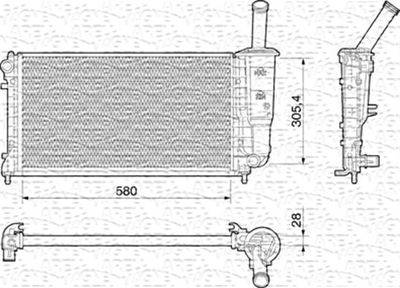 MAGNETI MARELLI Kühler, Motorkühlung