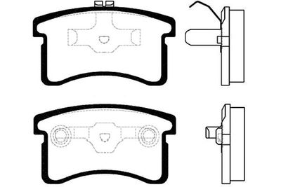 Kavo Parts Stabdžių trinkelių rinkinys, diskinis stabdys