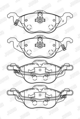 BREMSBELAGSATZ SCHEIBENBREMSE