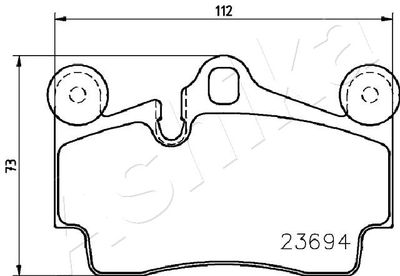 Brake Pad Set, disc brake 51-00-0918