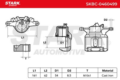 спирачен апарат STARK SKBC-0460499