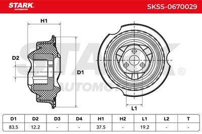 тампон на макферсън STARK SKSS-0670029