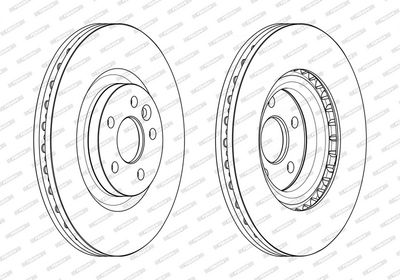 BREMSSCHEIBE FERODO DDF2632C1 1