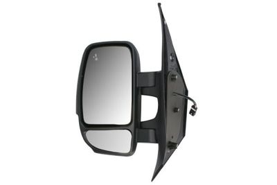 Zijspiegel Links (elektrisch, in reliëf, met verwarming, assistent rijstrookverandering, met indicator, w16w gloeilamp) past: RENAULT MASTER III 06.19-05.24