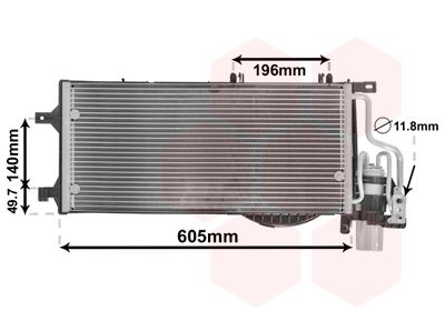 VAN WEZEL 37015370 Радиатор кондиционера  для OPEL COMBO (Опель Комбо)
