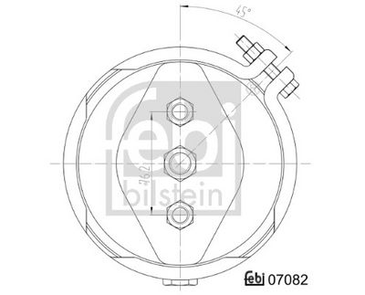 MEMBRANBREMSZYLINDER FEBI BILSTEIN 07082 1