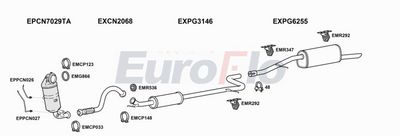 Układ wydechowy EUROFLO PG208121016