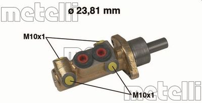 Главный тормозной цилиндр METELLI 05-0419 для RENAULT ESPACE