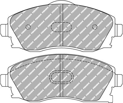 комплект спирачно феродо, дискови спирачки FERODO RACING FCP1424H