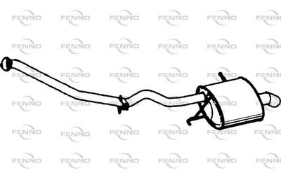 FENNO P1415 Глушитель выхлопных газов  для BMW X5 (Бмв X5)