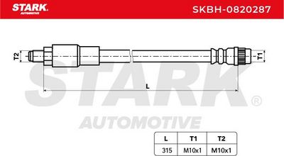 спирачен маркуч STARK SKBH-0820287
