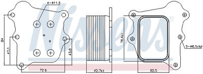RADIATOR ULEI ULEI MOTOR NISSENS 91250 4