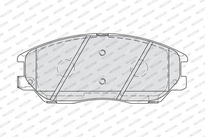 BREMSBELAGSATZ SCHEIBENBREMSE FERODO FDB1999 1