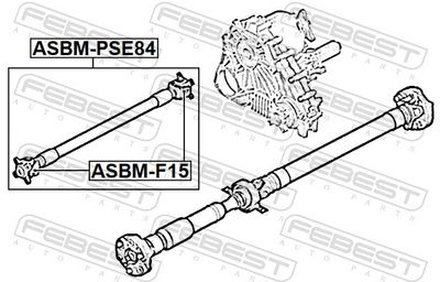 AX CARDANIC ANTRENAREA ARBORELUI FEBEST ASBMPSE84 1