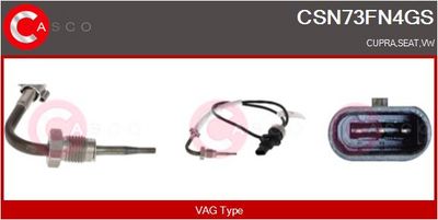 SENZOR TEMPERATURA GAZE EVACUARE