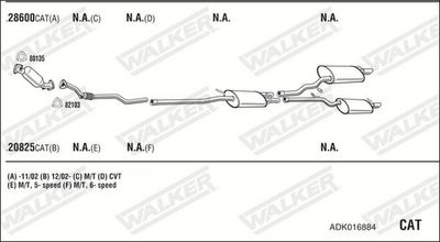 SISTEM DE ESAPAMENT WALKER ADK016884