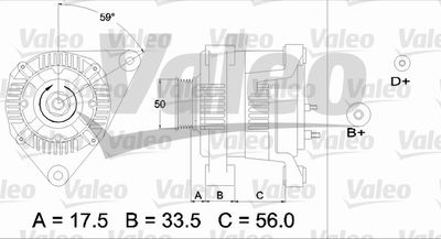 VALEO 437413 Генератор для OPEL ASTRA