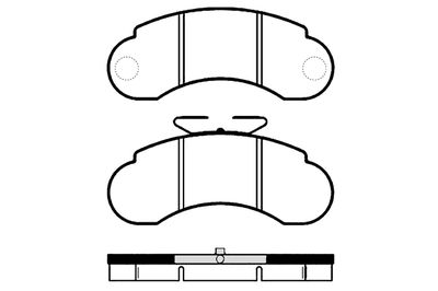 Комплект тормозных колодок, дисковый тормоз RAICAM RA.0484.0 для SSANGYONG ISTANA