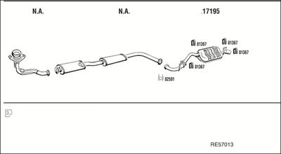 Układ wydechowy WALKER RE57013
