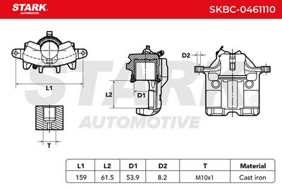 спирачен апарат STARK SKBC-0461110