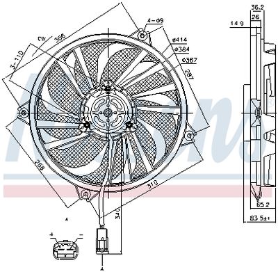 VENTILATOR RADIATOR NISSENS 85789 5