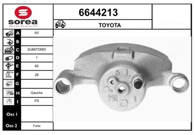 STARTCAR 6644213 Тормозной суппорт для TOYOTA HILUX VII Пикап (_N1_, _N2_, _N3_) 2.5 D-4D (KUN15_)