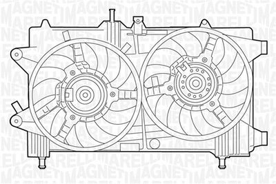 MAGNETI MARELLI 069422048010 Вентилятор системы охлаждения двигателя  для FIAT IDEA (Фиат Идеа)