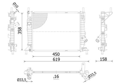 Radiateur - CR1352000S - MAHLE