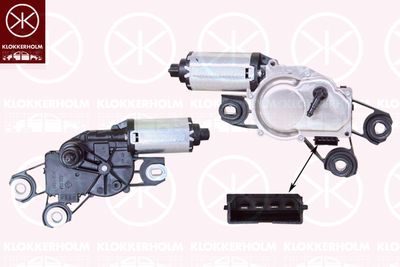 Двигатель стеклоочистителя KLOKKERHOLM 66097170 для SEAT IBIZA