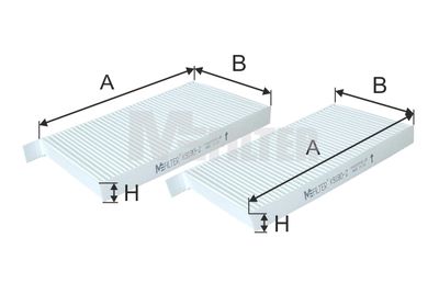 Фильтр, воздух во внутренном пространстве MFILTER K 9180-2 для HYUNDAI H-1