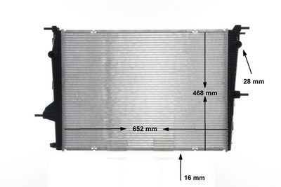 Chłodnica, układ chłodzenia silnika MAHLE CR 1197 000S