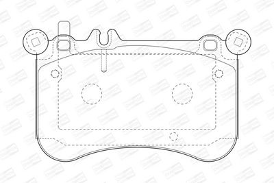 BREMSBELAGSATZ SCHEIBENBREMSE CHAMPION 573356CH 1