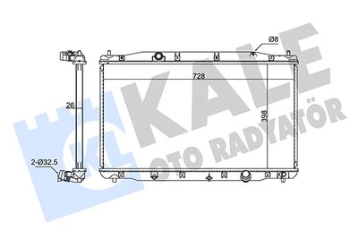 Радиатор, охлаждение двигателя KALE OTO RADYATÖR 354270 для HONDA CR-V
