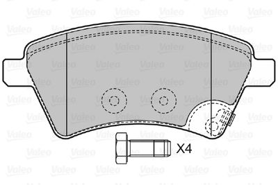 Brake Pad Set, disc brake 598804