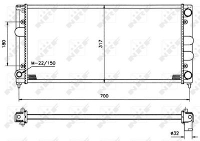 Radiator, engine cooling 509506