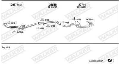 Изпускателна система WALKER ADK005603A