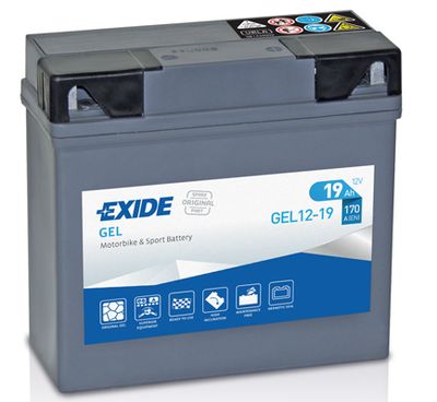 Стартерная аккумуляторная батарея EXIDE GEL12-19 для BMW R